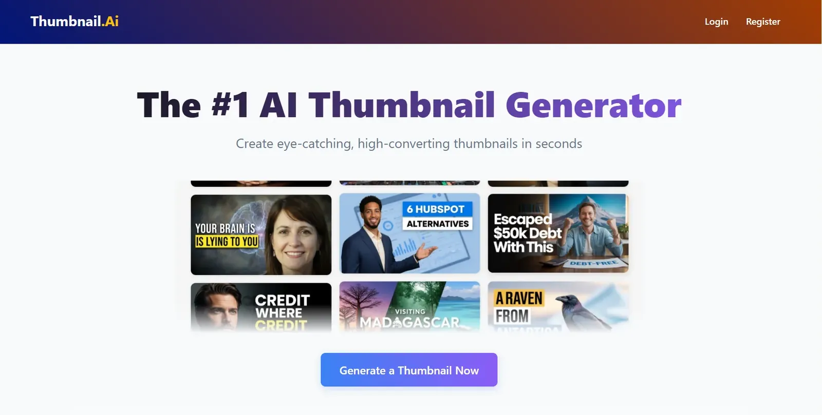 Thumbnail-AI rating, element breakdown, and improvement suggestions